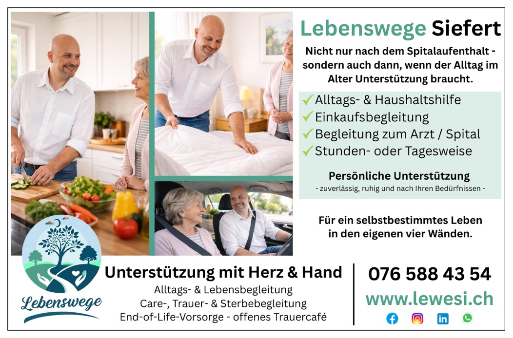 Nach dem Spital nicht alleine